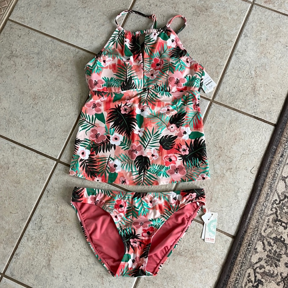 NWT Swim Systems tankini set Medium